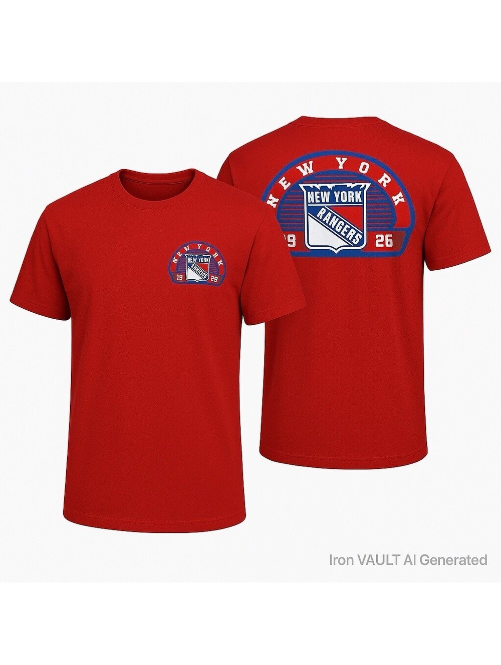 New York Rangers T-Shirt Red Fanatics NHL Licensed Mens Small
